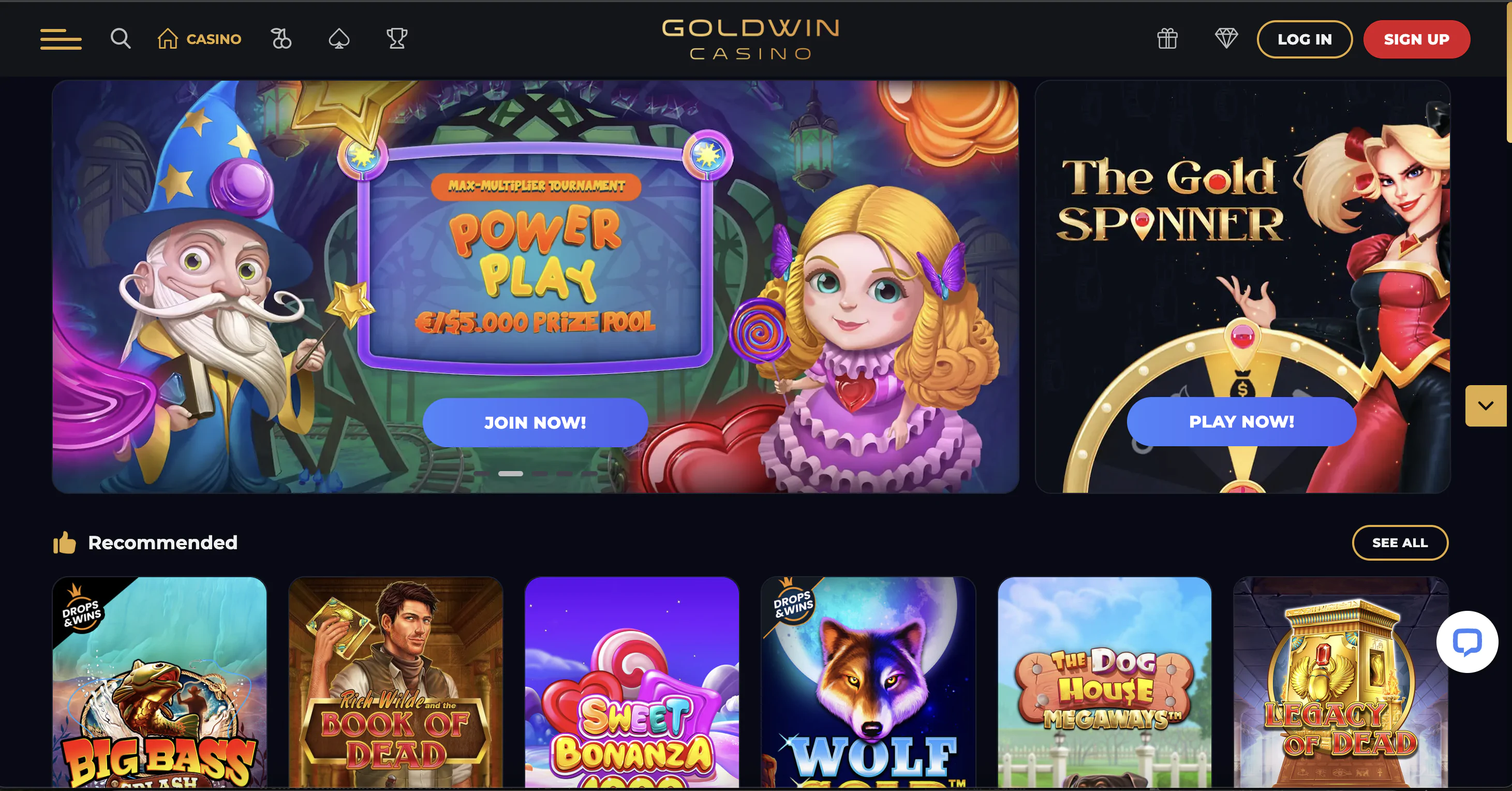 Goldwin Online Crypto Casino